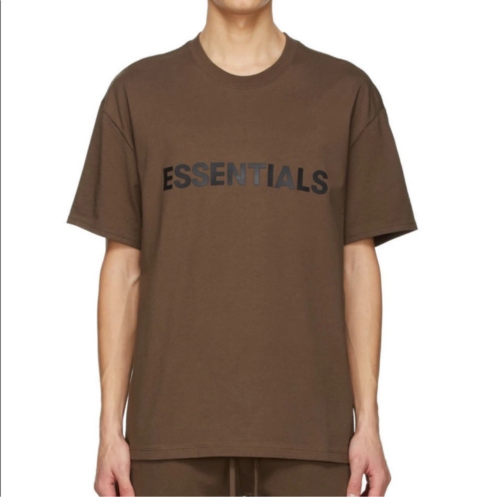 Fear of God Essentials x SSENSE T-shirt in‎ Brown Size L